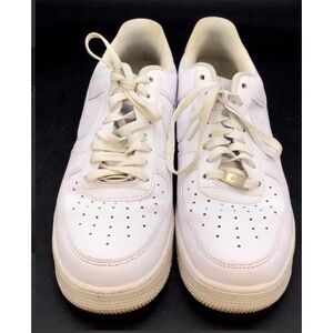VINTAGE Nike Men's Air Force 1 '07 White Athletic Tennis Shoes - Size 10.5